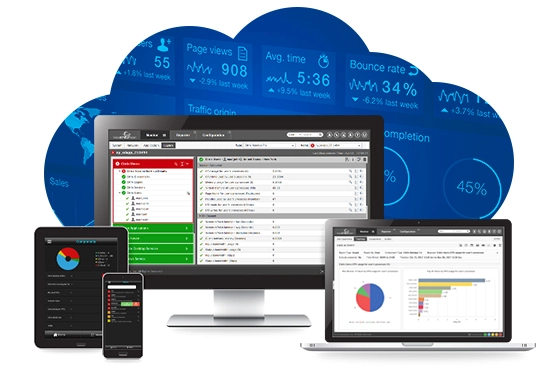 Centralized monitoring from eG Enterprise Cloud provides 24x7 monitoring of business-critical applications and infrastructure.