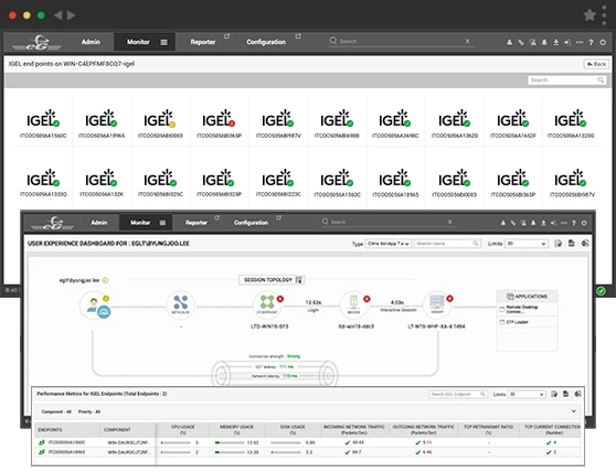 IGEL endpoint monitoring